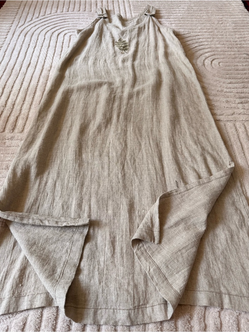 Soft Linen Tank Dress - Picture 3 of 13